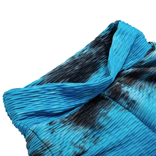 Women's Tie-dye Butt Lifting Yoga Shorts Stretchy Ruched Tummy Leggings Bikini - Picture 10 of 16