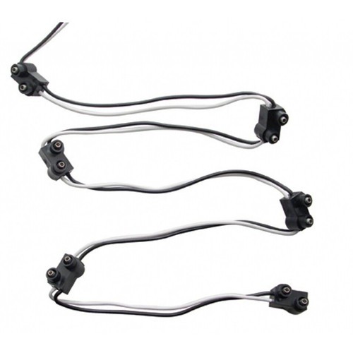 Soporte purificador de aire Peterbilt 9 luces y biseles LED 2" - LED ámbar/lente transparente - Imagen 7 de 11