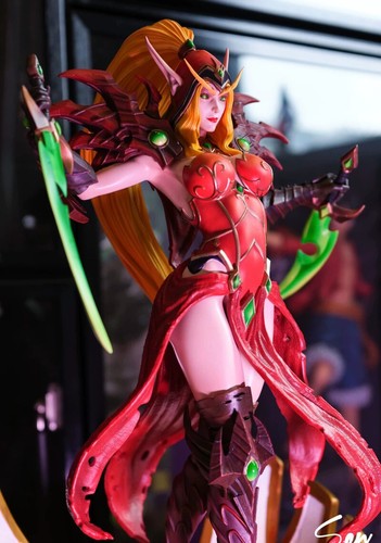 Windseeker WD World of Warcraft Bloodelf Valeera Sanguinar Statue In Stock NEW - Picture 11 of 12