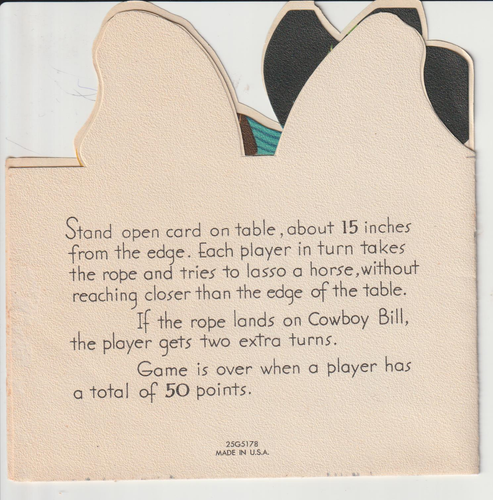 VTG 1960's Birthdays Cards, 3, Cowboy theme - Picture 3 of 9