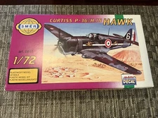 Vintage Smer 1/72 Curtiss P-36/H.75 Hawk Model Kit NIB
