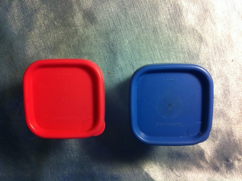 Tupperware Gefrierbehälter tiefkühlbehälter 80 blau gefriermini tiefkühlbox rosa - Bild 2 von 3