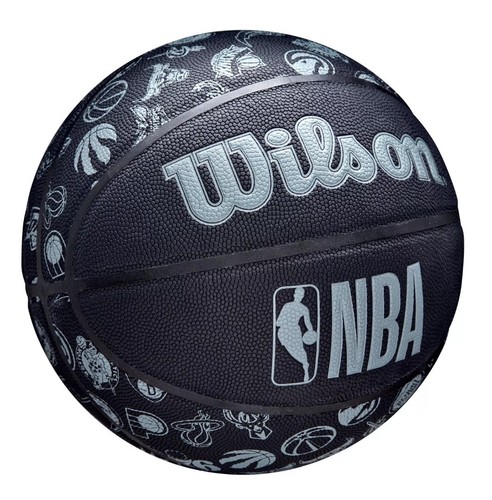 Wilson NBA All Team Basketball - Black Size 7 NEW - COMES INFLATED - FAST POST - Picture 7 of 7