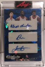 Tari EASON Alex FUDGE Darius DAYS 2022-23 Leaf MultiGraphics LSU TRIPLE AUTO /35