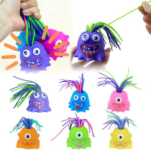 Funny Stress Relief Screaming Monster Pull Its Hair Toy Kids Adults Xmas Gift TK - Picture 5 of 26