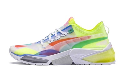 multi color puma shoes