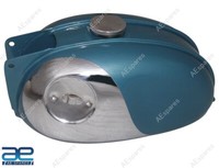 BSA Bantam D7 D10 D14 D175 Bushman Blue Chrome Kraftstoff Benzintank Aus Stahl