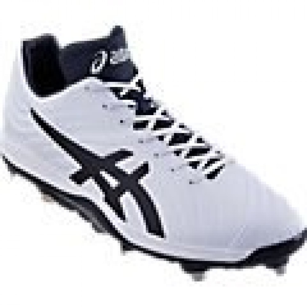 Asics baseball spiked shoes I STAND SM 1121A002 White navy Asics baseball spiked shoes I STAND SM 1121A002 White navy