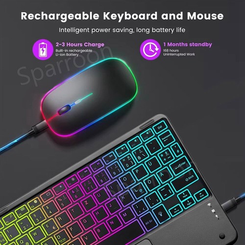 Für Xiaomi Redmi Pad Pro 12.1 /Poco Pad 12.1 2024 Bluetooth QWERTZ Tastatur Maus - Bild 5 von 79