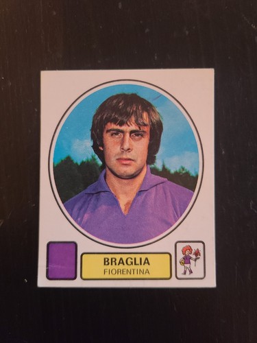 1977-78 Panini Calciatori PIERO BRAGLIA Fiorentina #69 FIGURINA ESAURITA