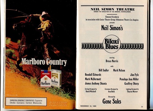 Vintage Broadway PLAYBILL 1985 BILOXI BLUES Neil Simon Bruce Norris - 第 2/2 張圖片