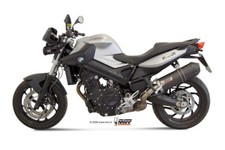 TUBO ESCAPE PARA BMW F 800 R / GT 2009 > MIVV OVAL CARBONO CON TAPA DE CARBONO