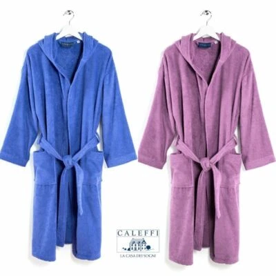 ACCAPPATOIO CALEFFI MINORCA BAMBINO JUNIOR RAGAZZO SPUGNA 100%COTONE CAPPUCCIO