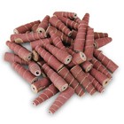1/2" x 1.5" x 1/8" Aluminum Oxide Abrasive Cartridge Roll, Full Taper - 50 Pack