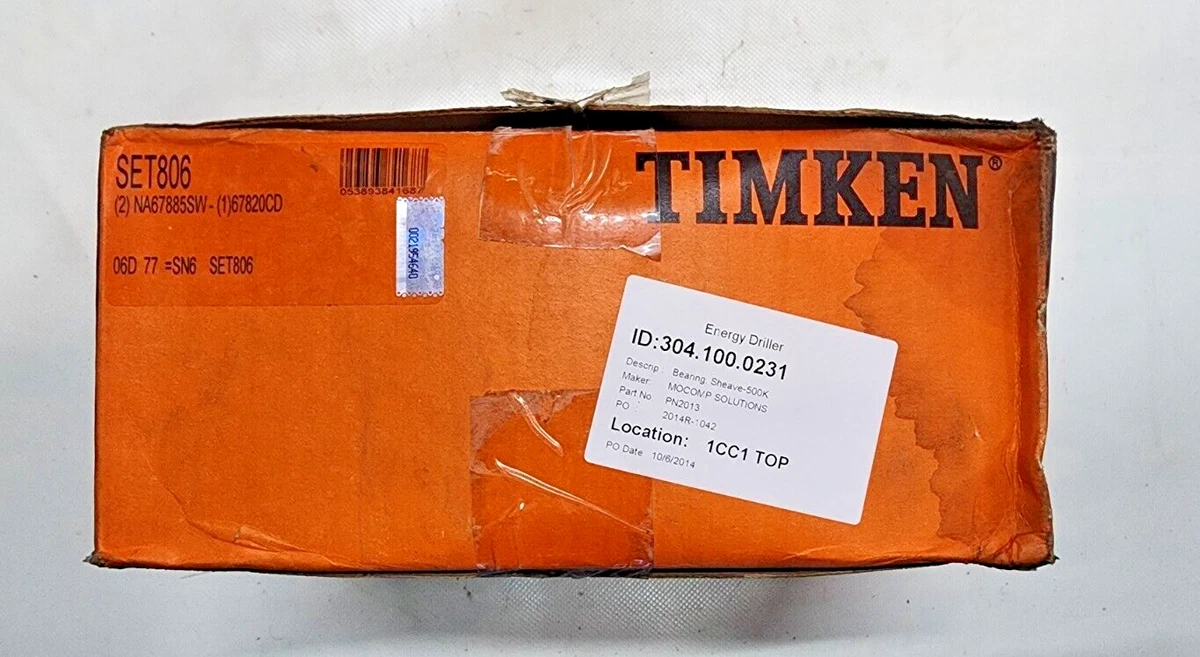 NA 67885 SW 67820 CD TAPERED ROLLER BEARING TIMKEN NEW SET806
