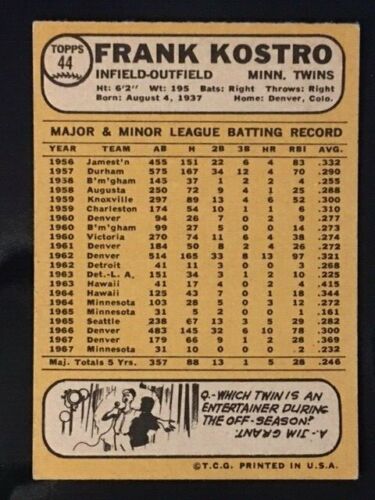1968 Topps Baseball Singles - 1-457 -- Pick Your Card - Complete Your Set - Picture 33 of 501