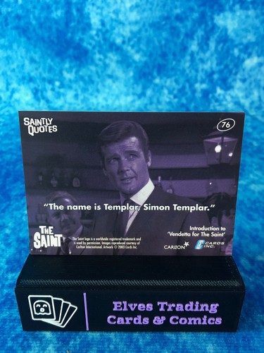 The Very Best of The Saint SINGLE Non-Sport Trading card by Cards Inc. 2003 - Picture 132 of 198