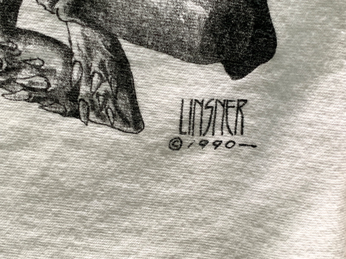 VTG 1990 J.M. Linsner CRY FOR DAWN T-Shirt Tee w/ Demons Jerzees XL 46-48 WHITE - Picture 5 of 10