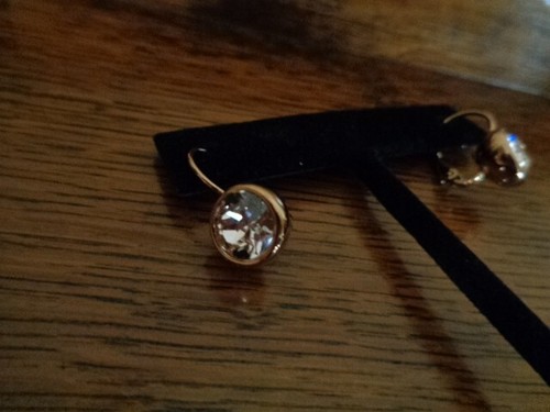 Touchstone Crystal by Swarovski Crystal Bliss Rosegold Silk Drop Earrings NIB! - Picture 14 of 19