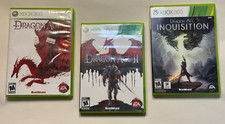 3 Game Lot Dragon Age Origins + Inquisition + DragonAge II Complete DA Xbox 360