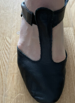 Jazzschuhe Tanzschuhe Bloch schwarz Leder Absatz Gr. 4 1/2