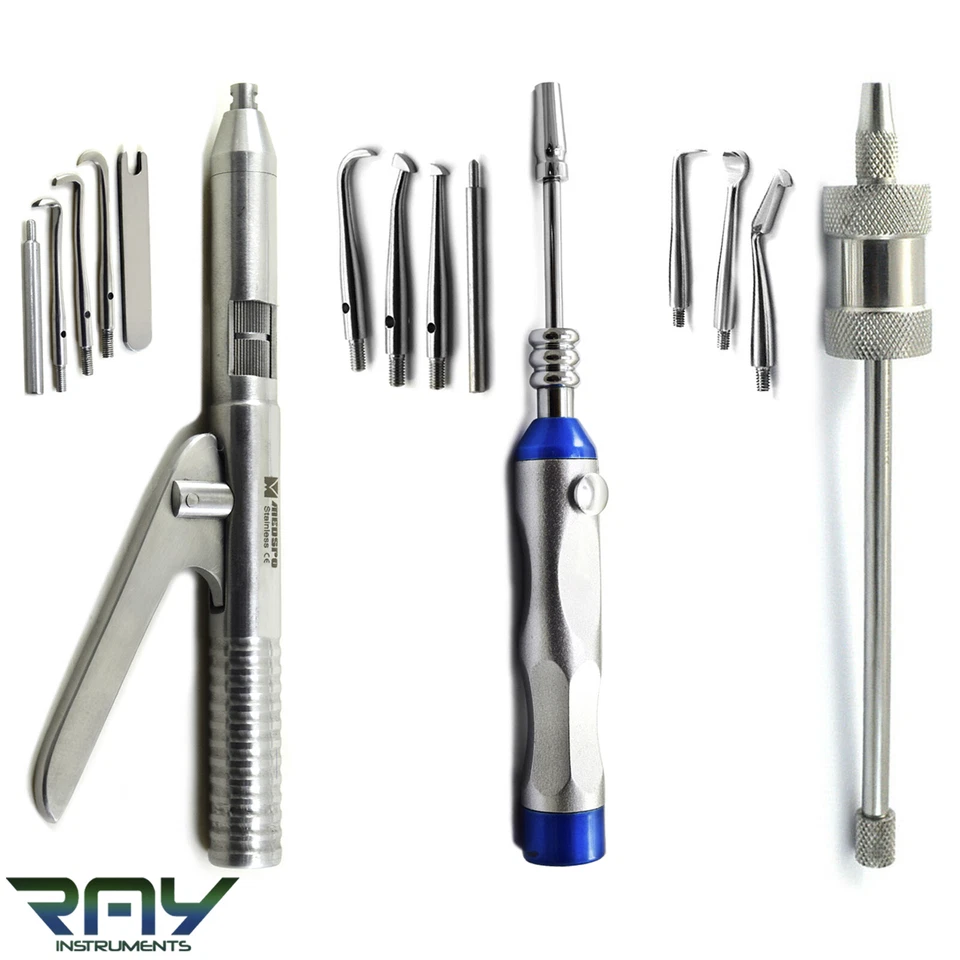 MEDSPO / LONDON INSTRUMENTS Dental Surgical Instruments Automatic Manual Crown Remover Gun Restoration Lab