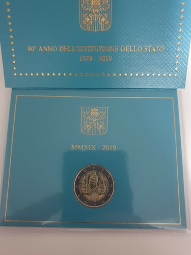 2 Euro Commemorative Coin Vatican 2019 St - 90 Years Vatican City - In Blister - Picture 2 of 3
