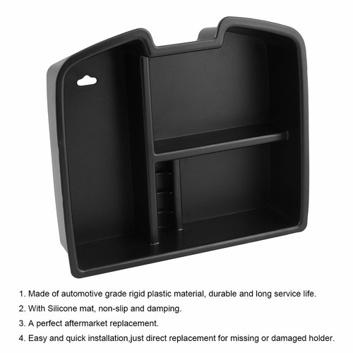 Center Console Organizer For 2007-2014 GMC Sierra Chevy Silverado Tahoe Yukon - Foto 4 di 8