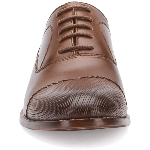 Zapatos de vestir XRAY para hombre talla 13 The Calando Cap Toe Oxford zapatos de vestir marrón NUEVO - Imagen 3 de 6
