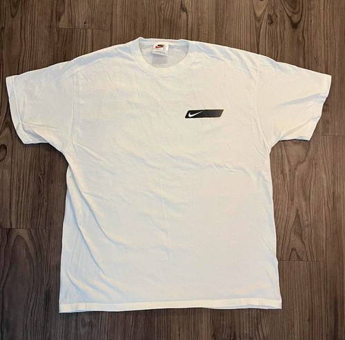 Vintage 90s Nike Air Logo T Shirt  White Tag Made In USA Size Large Retro - Picture 3 of 8