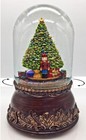 NUTCRACKER AND CHRISTMAS TREE MUSICAL SNOW GLOBE WITH ROTATING TRAIN