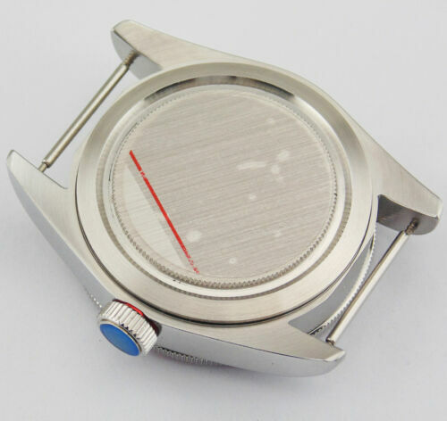41mm Sapphire Watch Case Dial Hands Turning Bezel Lume Fit ETA 2836 Miyota 8215 - Imagen 7 de 15