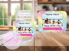 Personalised Mother's Day Photo Candle Label Sticker Mum Nan Grandma Gift D2