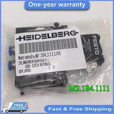 For Heidelberg SM52 SM74 SM102 2 Pcs Solenoid Valve M2.184.1111 MEBH-4/2-QS-4-SA