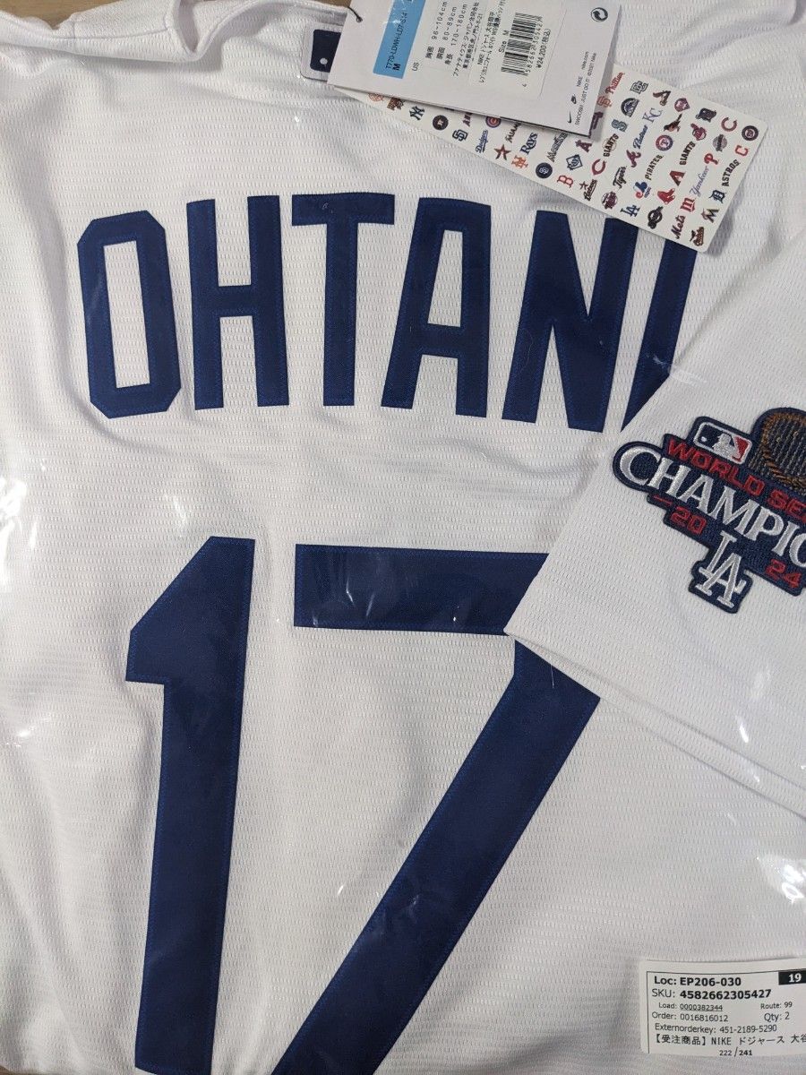 Dodgers Ohtani ユニフォーム TOKYO SERIES 2025 2025 SHOHEI OTANI Dodgers Jersey M MLB Tokyo Series Patch