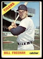 1966 Topps Bill Freehan #145 Detroit Tigers Baseball Card