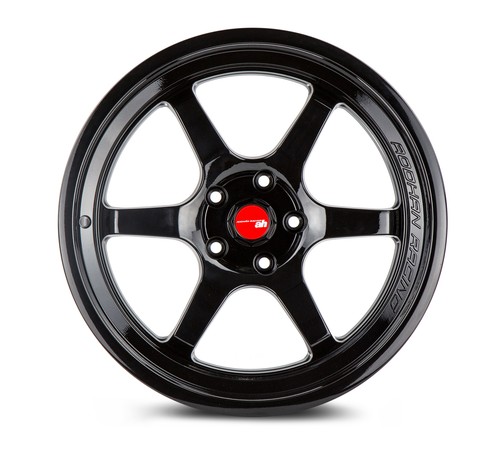 One 18x9.5 Aodhan AH08 5x114.3 +30 Flow Forged Gloss Black Wheel - Picture 2 of 3