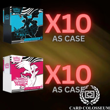 10x Black Bolt  10x White Flare Elite Trainer Box ETB 1 of Each Case Pokemon