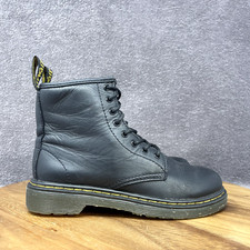 Dr. Martens 1460 J Black Leather Lace Up/Zip Ankle Boots Kid  s Size US 2