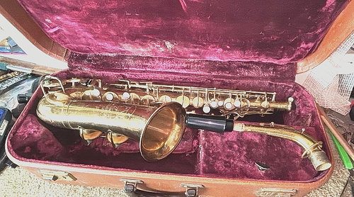 Continental Colonial Alto Sax (Pan American 58M Stencil Horn) SN 130917 - Picture 17 of 18