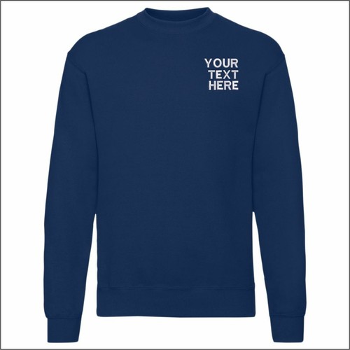 Personalised Embroidered Classic Set In Sweatshirt Work Wear Pullover Jumper TOP - Picture 26 of 43