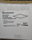 Homewerks Trim Ring for Homewerks 7105-10 Ventilation Fan..New (See Note)