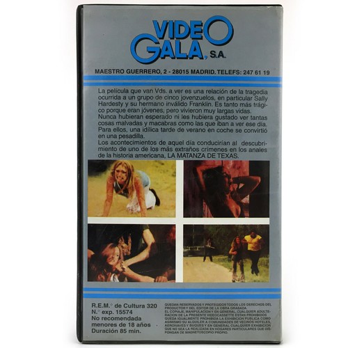 LA MATANZA DE TEXAS cover only CHAIN SAW MASSACRE TOBE HOOPER LEATHERFACE. empty - Picture 2 of 2