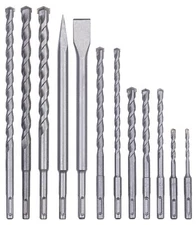 Genuine Einhell 12pc SDS-Plus Drill Chisel Set Hammer Drill Accessories inc...