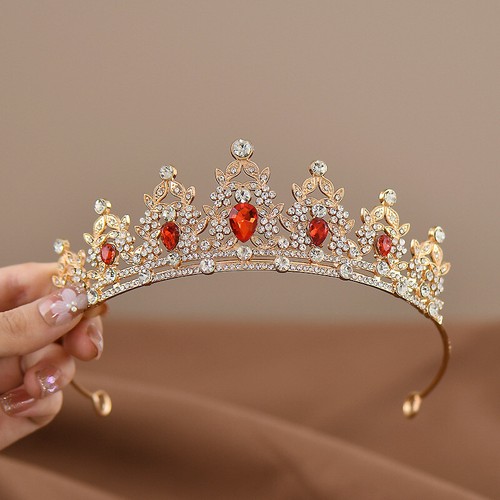 Kids Princess Crown Crystal Tiara Girls Hair Accessories Birthday Party Jewelry - Picture 15 of 18