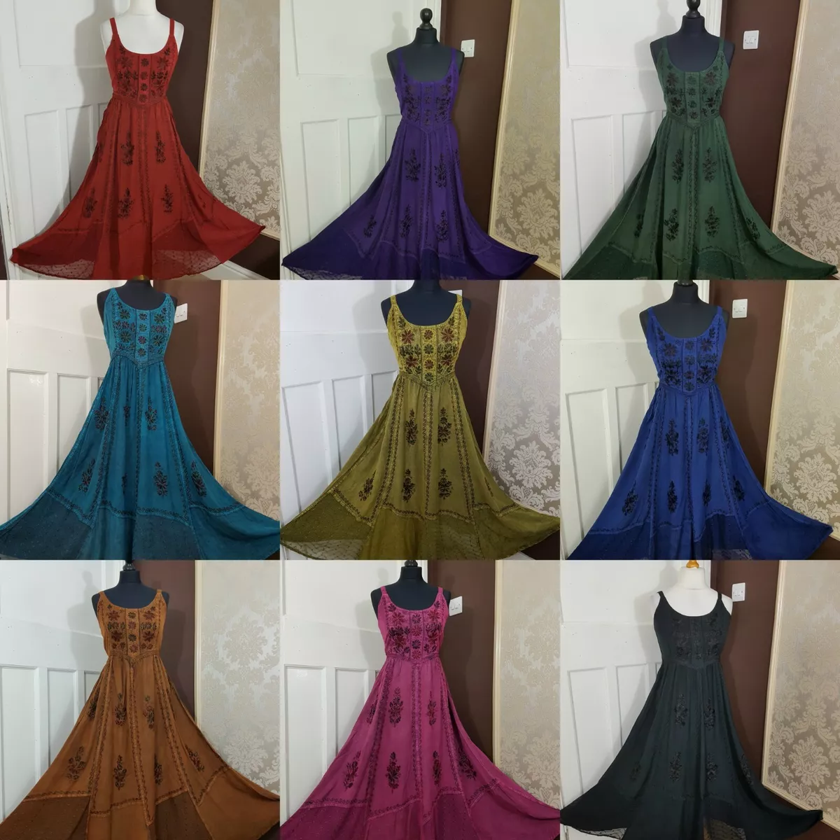Plus Size Maxi Dress Stunning Rayon Pagan Boho Festival Gypsy Size 18 20 22  24 | eBay