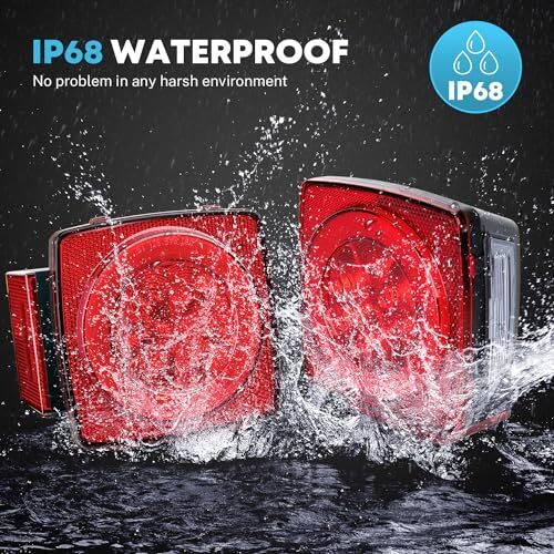 Super Bright Led Trailer Light Kit, IP68 Waterproof Submersible Boat Trailer - Picture 4 of 7