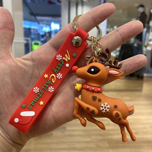 Weihnachten Schlüsselanhänger Anhänger Weihnachtsmann Ornament Figur Puppe Geschenk Modell Statuen - Bild 3 von 17