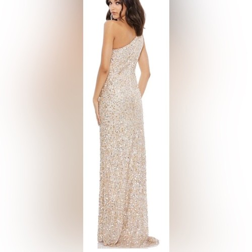 Mac Duggal Sequin One Shoulder Gown With Embellishments 10729 NEW Size … - Picture 2 of 9