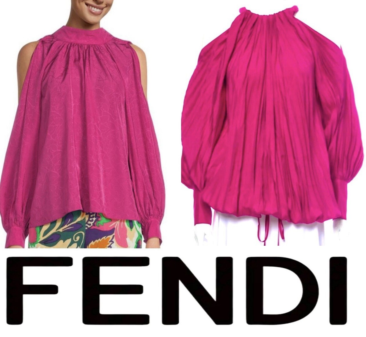 Tシャツ・カットソー FENDI SS25 Pink cotton t-shirt (FS9715ASNI F1RX7) Junior T-shirt Cotton Pink | Fendi